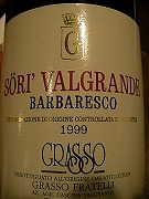 Barbaresco Sori Valgrande'99 Grasso Fratelli